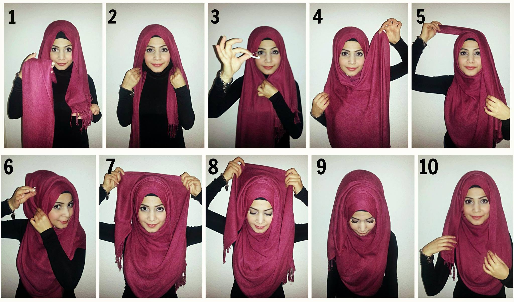 How To Wear Hijab Using Dupatta On Dailymotion Jual Jilbab